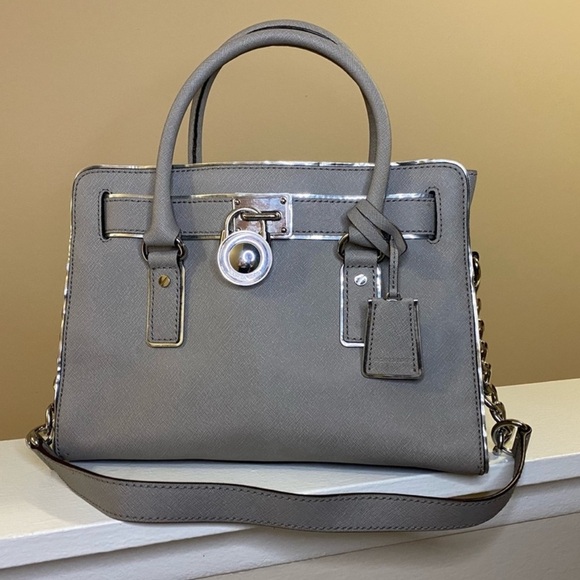 Michael Kors Hamilton Saffiano East West Leather Satchel - Picture 1 of 7